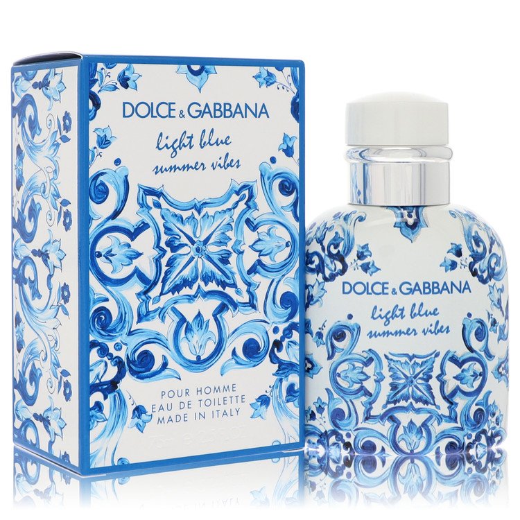 Light Blue Summer Vibes by Dolce &amp; Gabbana Eau De Toilette Spray 2.5 oz for Men