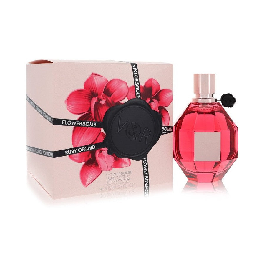 Flowerbomb Ruby Orchid by Viktor &amp; Rolf Eau De Parfum Spray 3.4 oz for Women