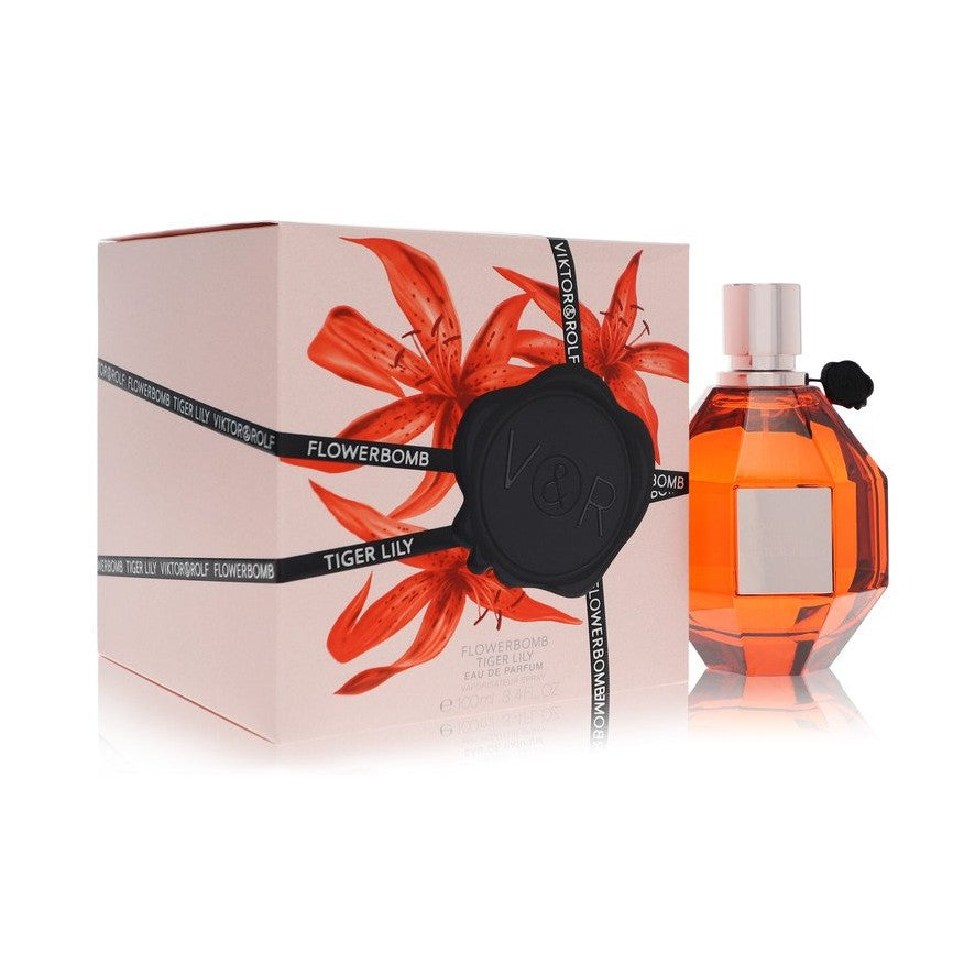 Flowerbomb Tiger Lily by Viktor &amp; Rolf Eau De Parfum Spray 3.4 oz for Women
