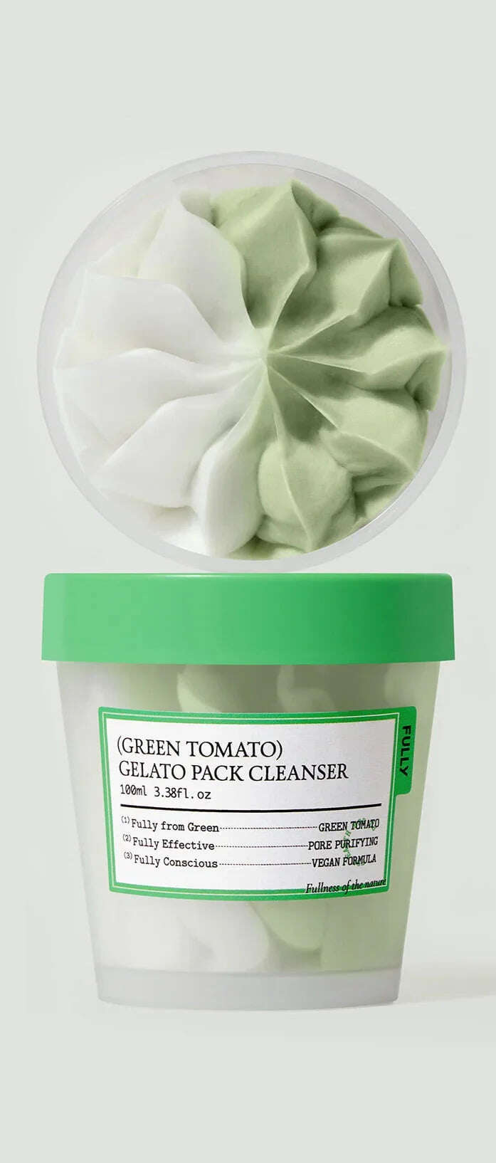 Fully Green Tomato Gelato Pack Cleanser 100ml - All Day Pretty Korean Beauty fully