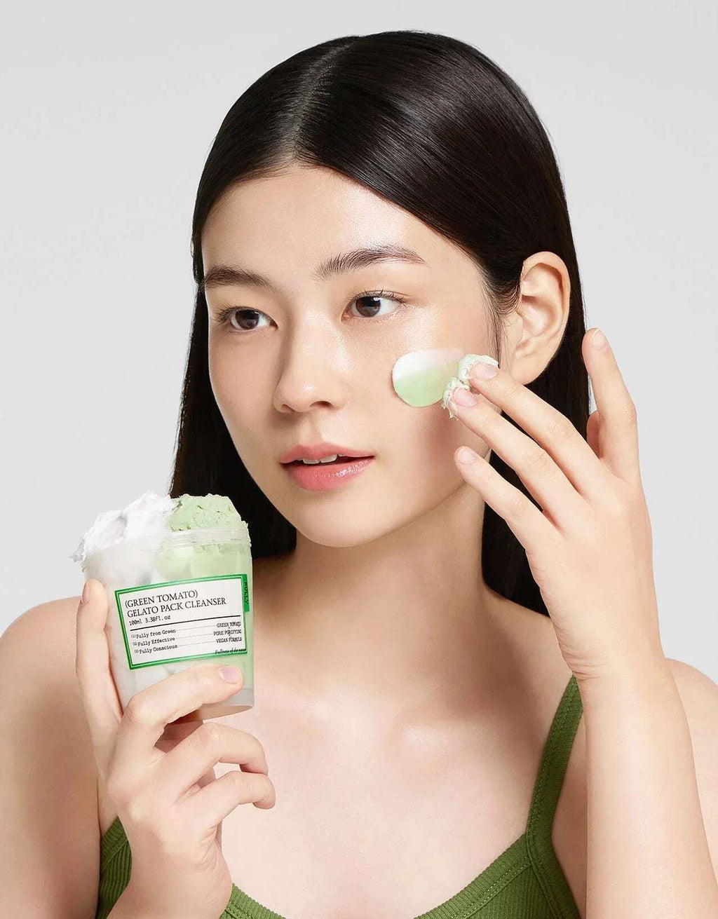 Fully Green Tomato Gelato Pack Cleanser 100ml - All Day Pretty Korean Beauty fully