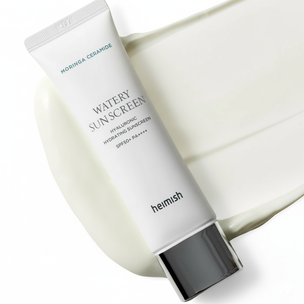 heimish Moringa Ceramide Hyaluronic Hydrating Watery Sunscreen SPF50+ PA++++ 50ml