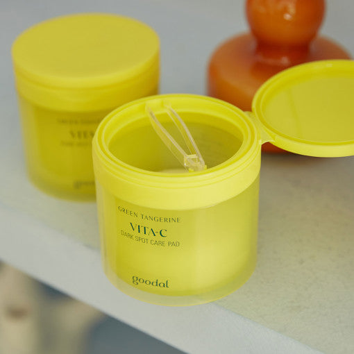 Goodal Green Tangerine Vita-C Dark Spot Care Pad 70P - All Day Pretty Korean Beauty goodal