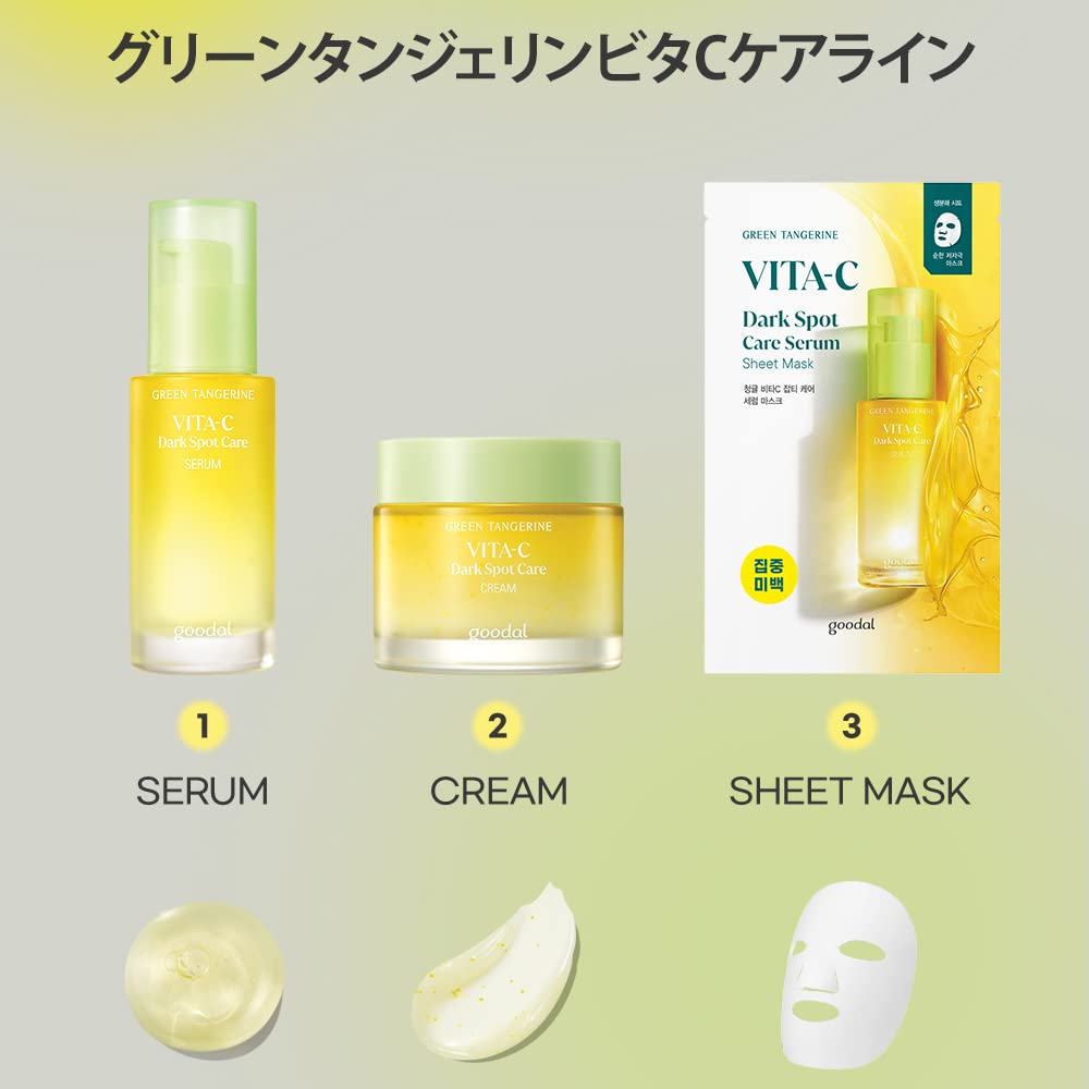 Goodal Green Tangerine Vita C Dark Spot Care Serum 30ml - All Day Pretty Korean Beauty goodal