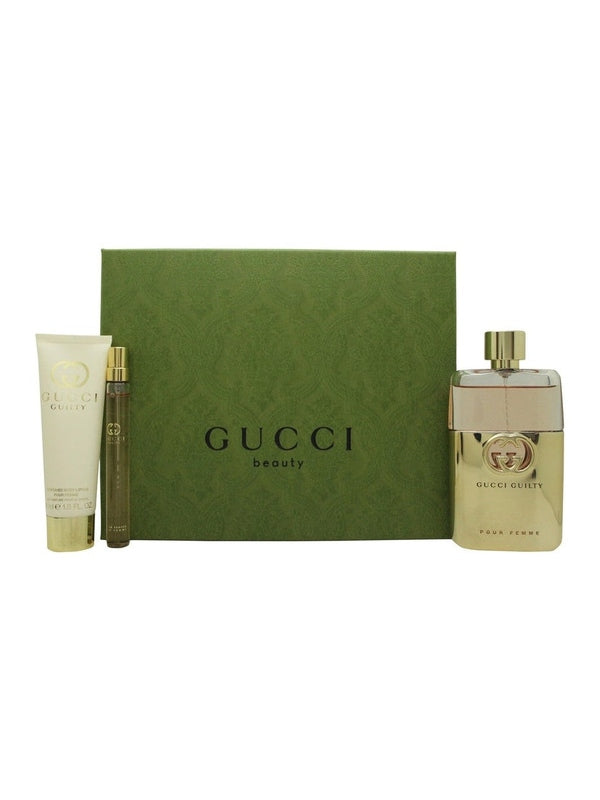 Gucci Guilty Pour Femme Gift Set 90ml EDP + 10ml EDP + 50ml Body Lotion