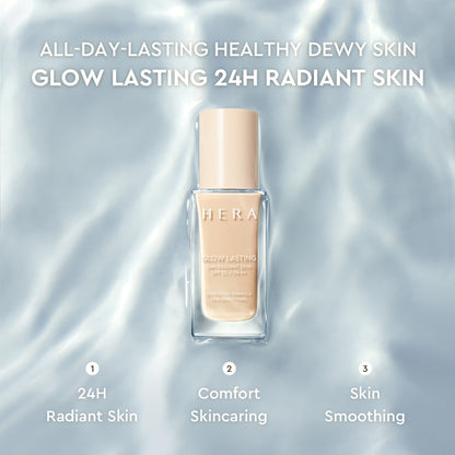 HERA Glow Lasting 24H Radiant Skin Foundation SPF22/PA++ 30g - All Day Pretty Foundation hera