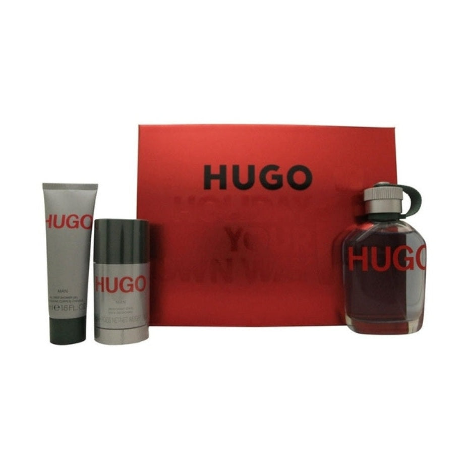 Hugo Boss Hugo Man Gift Set 125ml EDT + 75ml Deodorant Stick + 50ml Shower Gel