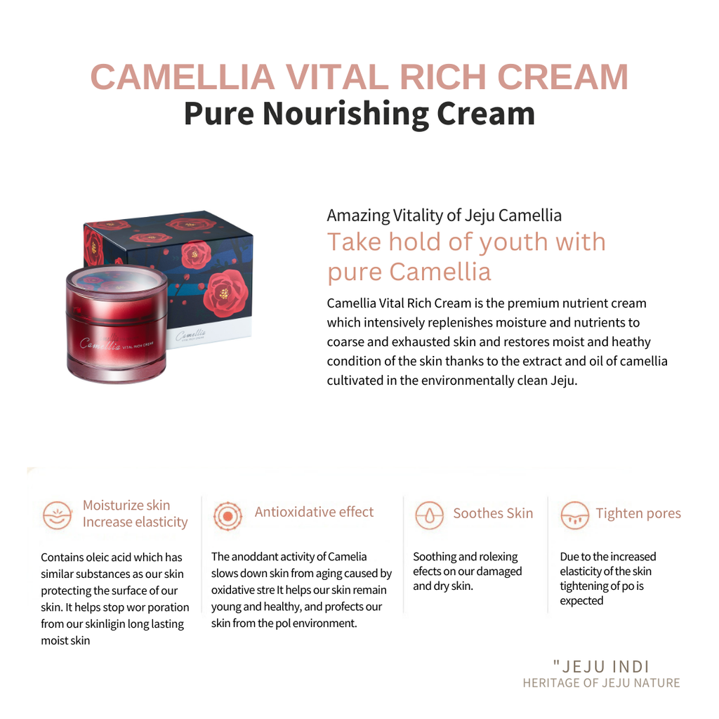 Jeju-Indi-Camellia-Vital-Rich-Cream-50Ml – beauty & skincare essential for daily radiance