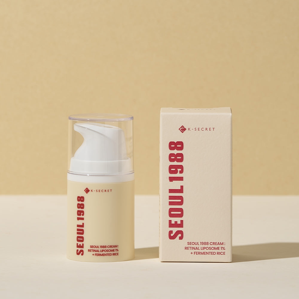 K-Secret Seoul 1988 Cream : Retinal Liposome 1% + Fermented Rice 50Ml โ beauty & skincare essential for daily radiance