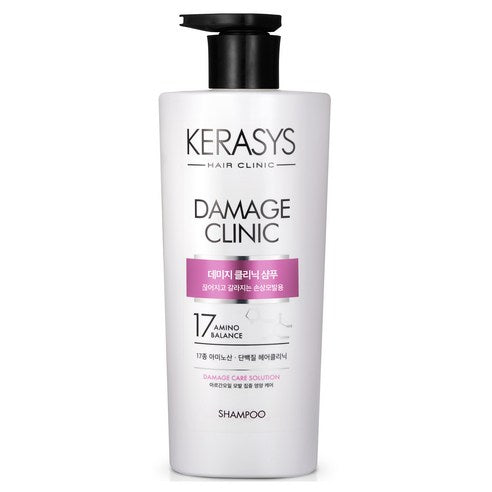 Kerasys Damage Clinic Shampoo (For Damaged Hair) 600ml - All Day Pretty Shampoo kerasys