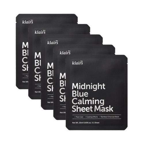 Klairs Midnight Blue Calming Sheet Mask 25mL x 5ea - All Day Pretty Korean Beauty klairs