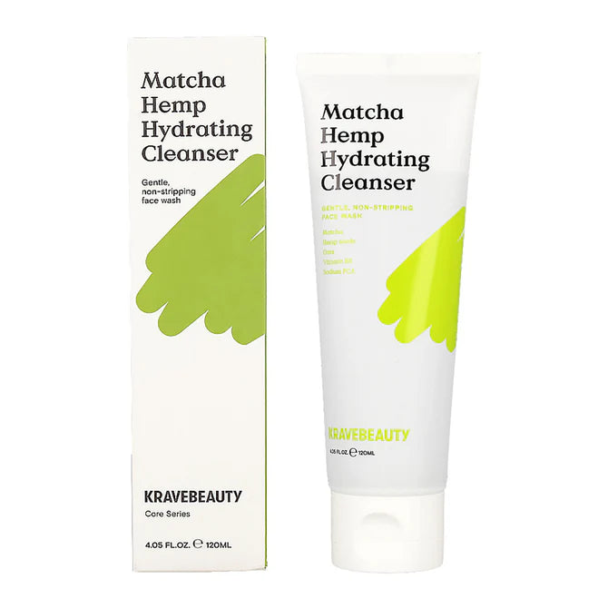 KraveBeauty Matcha Hemp Hydrating Cleanser 120ml - All Day Pretty Korean Beauty krave beauty