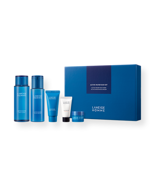 LANEIGE HOMME Active Water Duo Set - All Day Pretty Korean Beauty LANEIGE