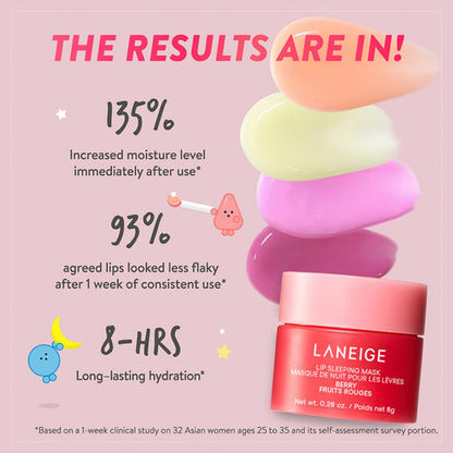 LANEIGE Lip Sleeping Mask Berry 20g - All Day Pretty Korean Beauty LANEIGE