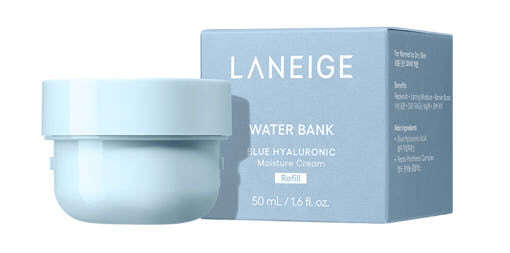 LANEIGE Water Bank Blue Hyaluronic Cream Moisturizer (Refill) 50ml - All Day Pretty Korean Beauty LANEIGE