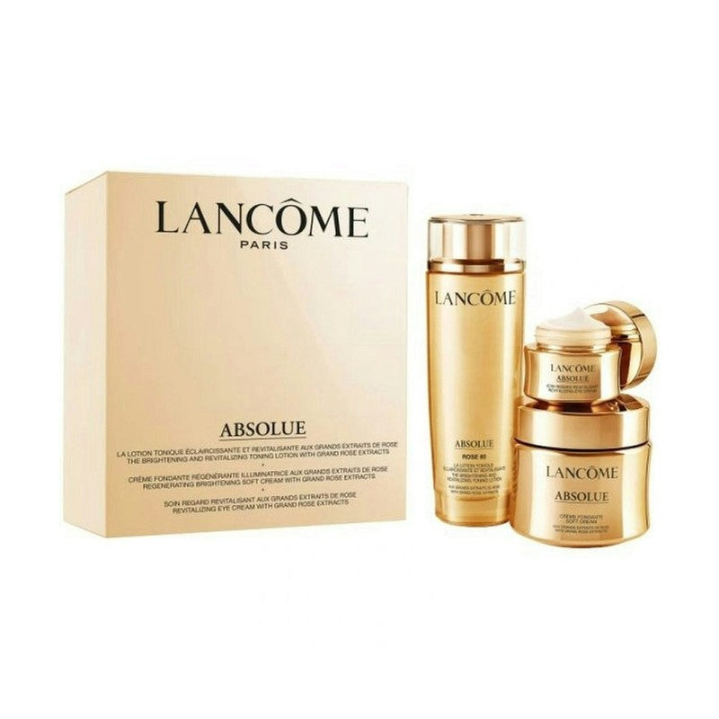 Lancome Absolue Power Trio Gift Set 150ml Rose Toning Lotion + 60ml Soft Cream + 20ml Eye Cream