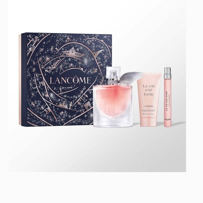 Lancome La Vie Est Belle Gift Set 50ml EDP + 10ml EDP + 50ml Body Lotion