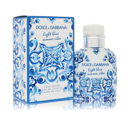 Light Blue Summer Vibes by Dolce &amp; Gabbana Eau De Toilette Spray 2.5 oz for Men