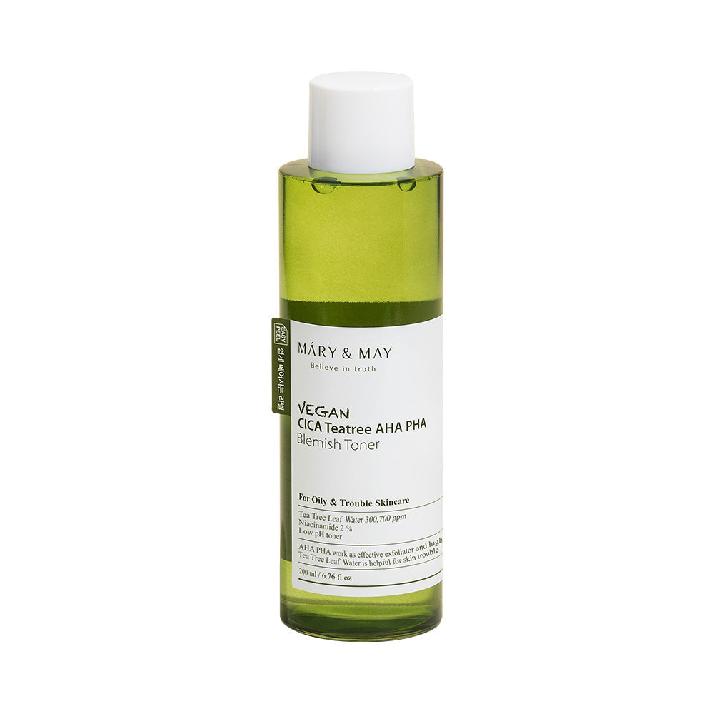 Mary-May-Vegan-Cica-Tea-Tree-Aha-Pha-Blemish-Toner-200Ml – beauty & skincare essential for daily radiance