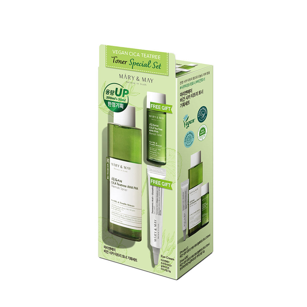 Mary-May-Vegan-Cica-Tea-Tree-Toner-Special-Set-200Ml-30Ml-Eye-Cream-12G – beauty & skincare essential for daily radiance