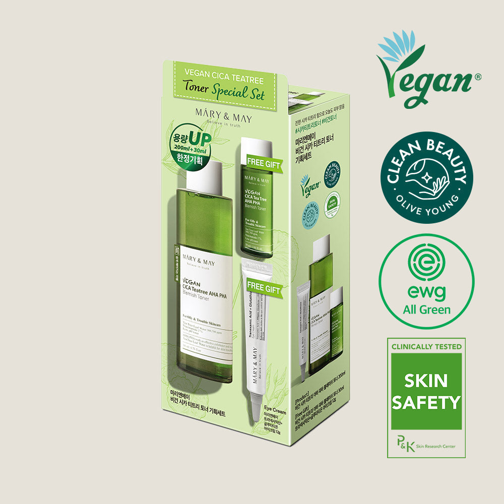 Mary-May-Vegan-Cica-Tea-Tree-Toner-Special-Set-200Ml-30Ml-Eye-Cream-12G – beauty &amp; skincare essential for daily radiance