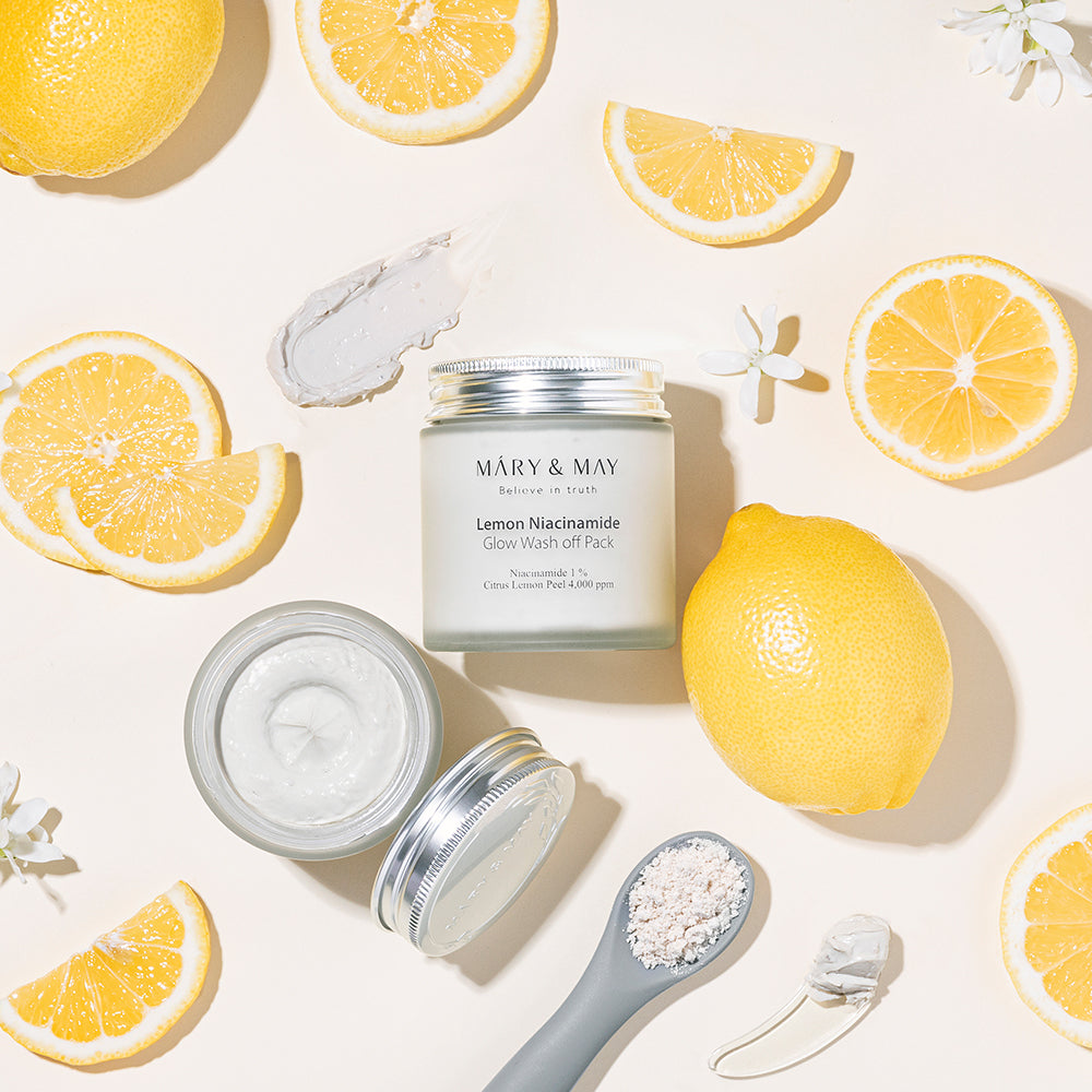Mary-May-Vegan-Lemon-Niacinamide-Glow-Wash-Off-Pack-125G – beauty & skincare essential for daily radiance