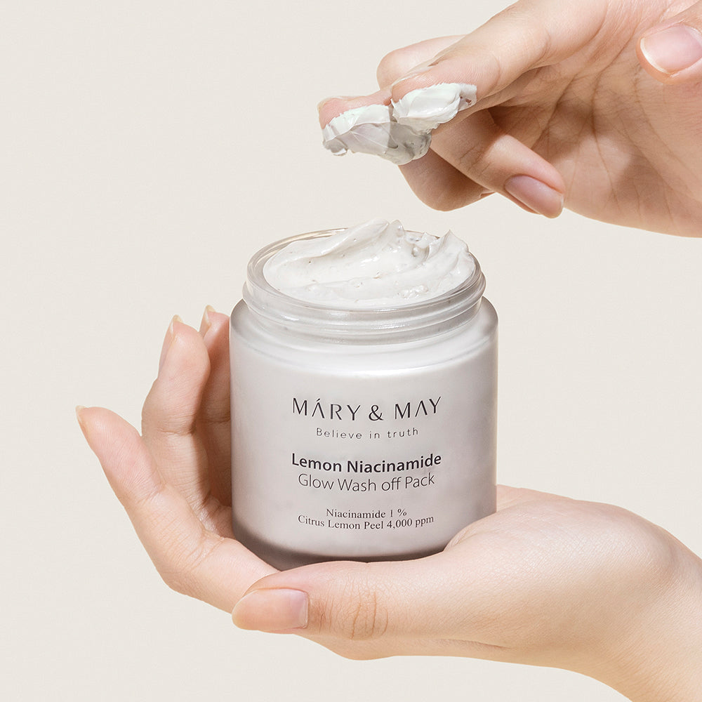 Mary-May-Vegan-Lemon-Niacinamide-Glow-Wash-Off-Pack-125G – beauty & skincare essential for daily radiance