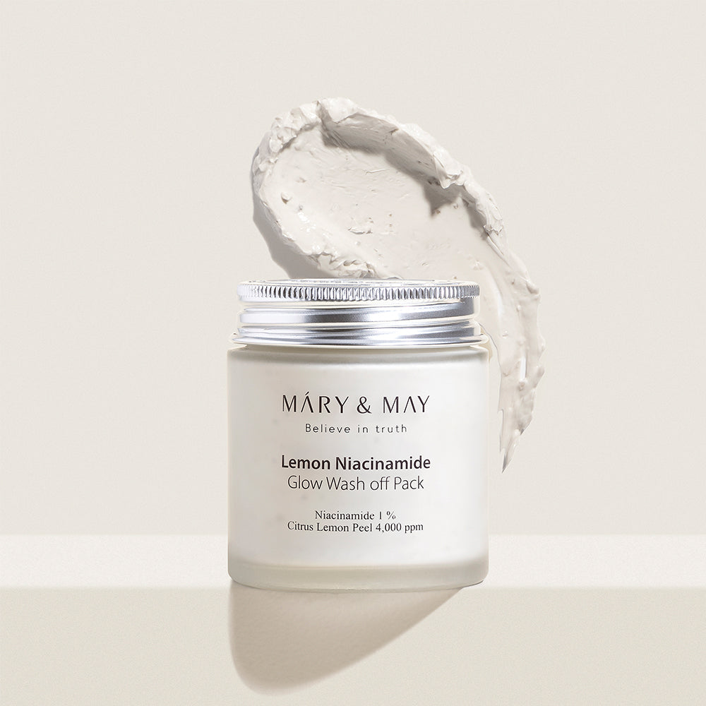 Mary-May-Vegan-Lemon-Niacinamide-Glow-Wash-Off-Pack-125G – beauty & skincare essential for daily radiance