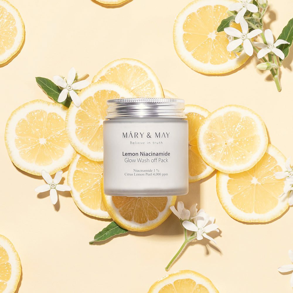Mary-May-Vegan-Lemon-Niacinamide-Glow-Wash-Off-Pack-125G – beauty & skincare essential for daily radiance