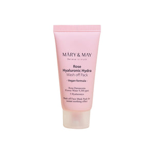 MARY & MAY Vegan Rose Hyaluronic Hydra Wash off Pack 30g