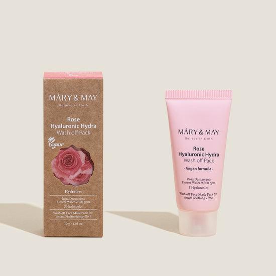 Mary & May Vegan Rose Hyaluronic Hydra Wash Off Pack 30G – beauty & skincare essential for daily radiance