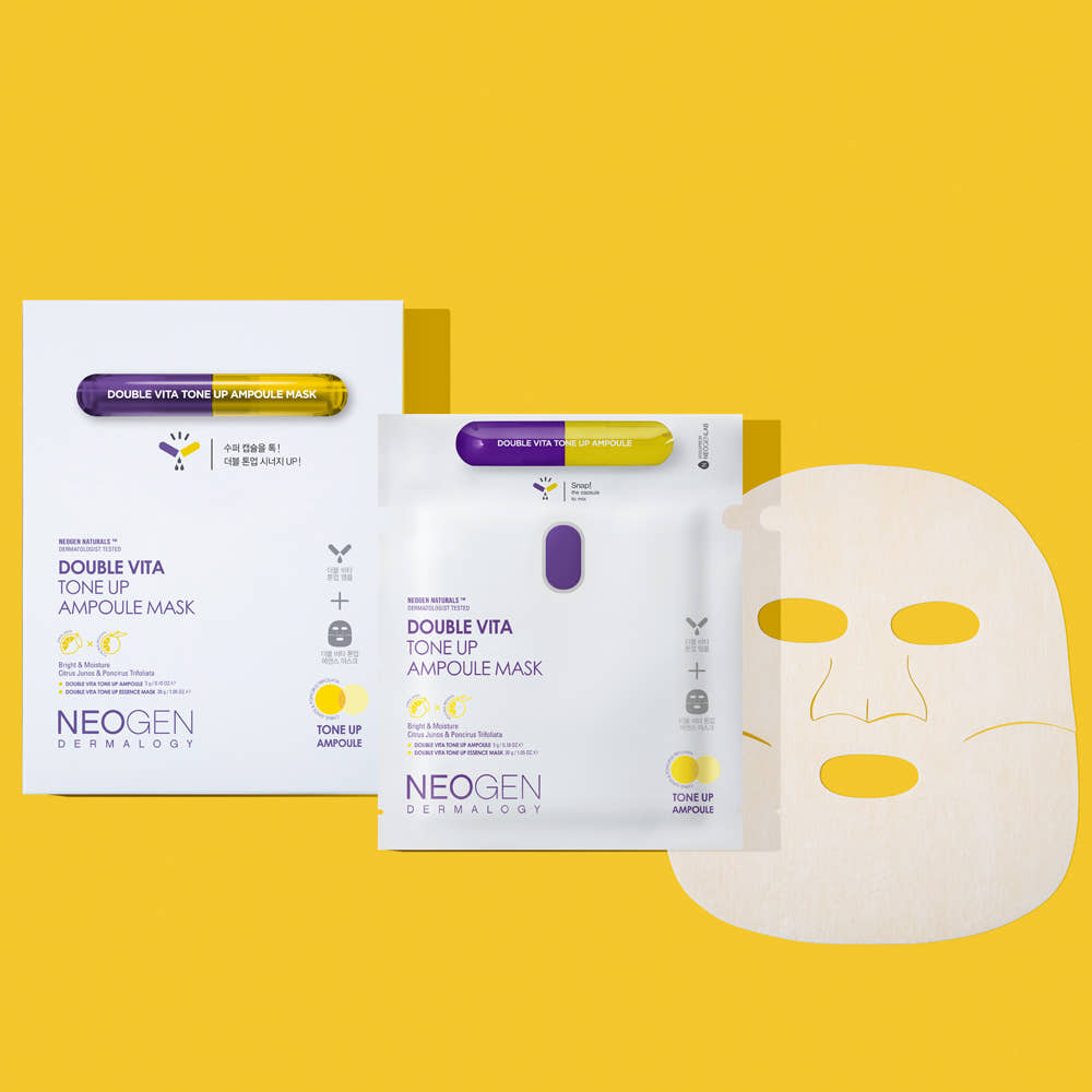 Neogen-Dermalogy-Double-Vita-Tone-Up-Ampoule-Mask-30G-X-5Ea – beauty & skincare essential for daily radiance