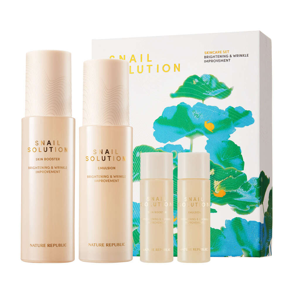 Nature Republic Snail Solution Skin Care Set - All Day Pretty Korean Beauty NATURE REPUBLIC