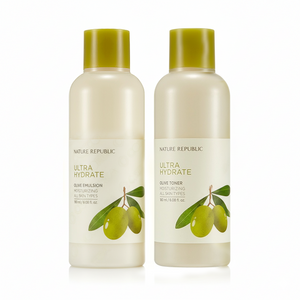Nature Republic Ultra Hydrate OLIVE Toner 180ml & Emulsion 180ml SET