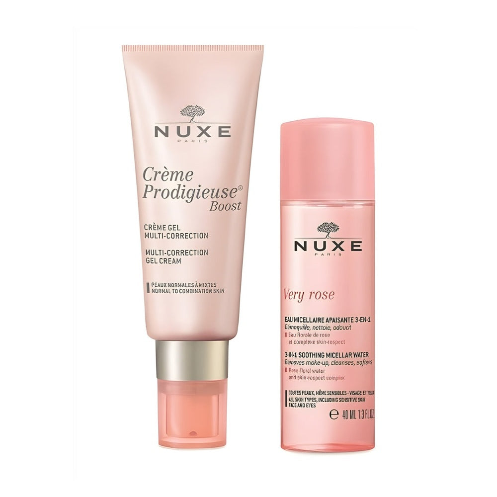 Nuxe Cream Prodigieuse Boost Silkt Cream Gift Set 40ml Boost Silky Cream + 40ml Micellar Water