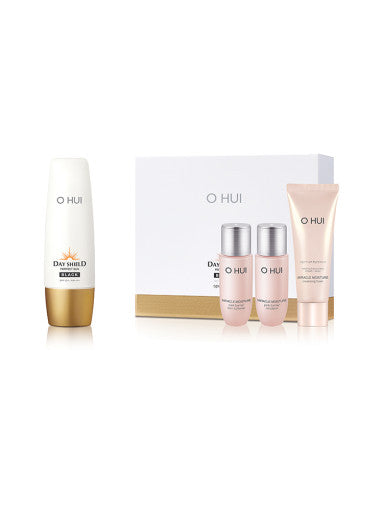 O HUI Day Shield Perfect Sun Black Special Set - All Day Pretty Skincare SET O Hui