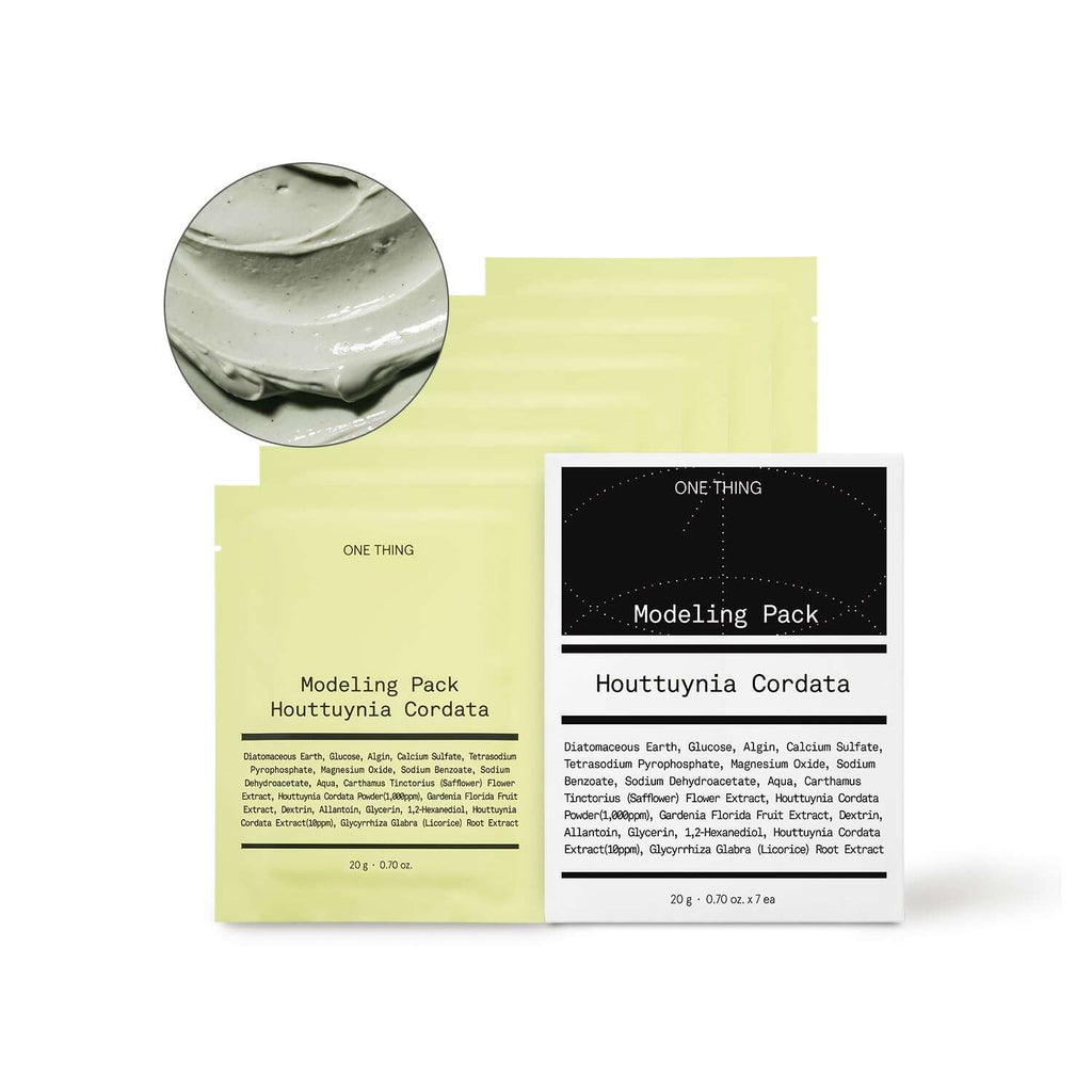 ONE THING Modelling Pack 20gX7ea #Houttuynia Cordata - All Day Pretty Facial Mask ONE THING