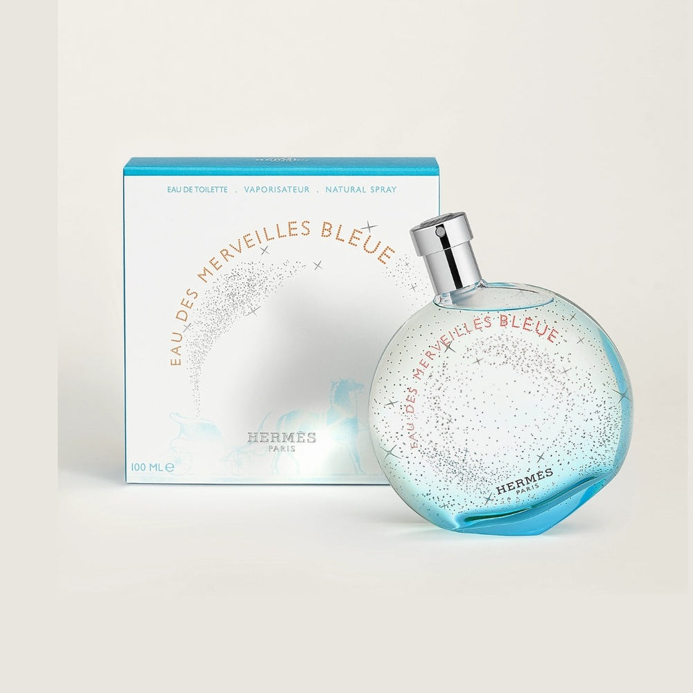 Eau des Merveilles Bleue by Hermes Eau De Toilette Spray 3.4 oz for Women