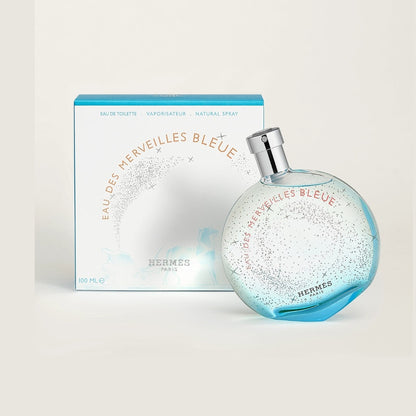 Eau des Merveilles Bleue by Hermes Eau De Toilette Spray 3.4 oz for Women
