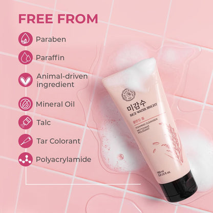 Rice Water Bright Rice Bran Foaming Cleanser THE FACE SHOP 