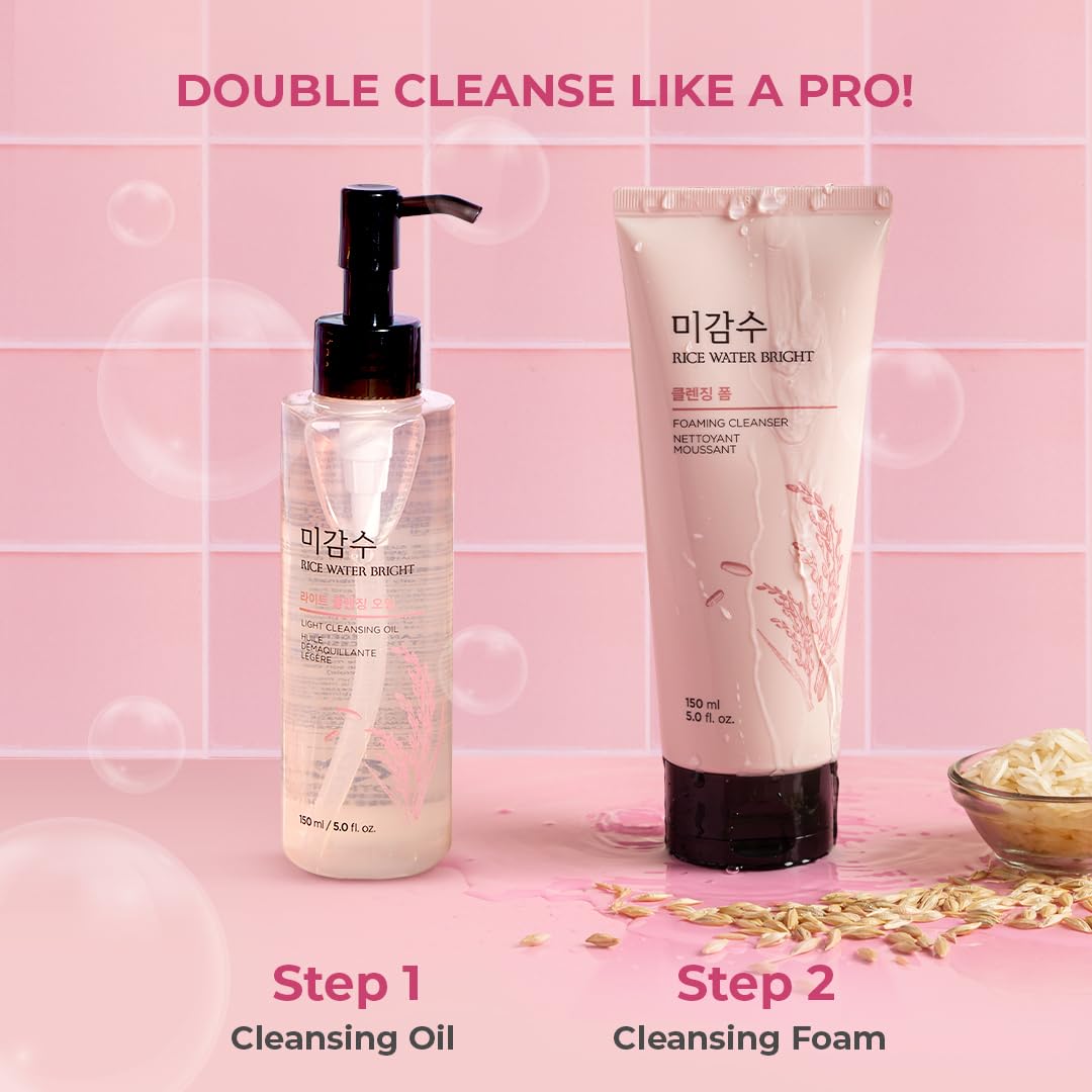 Rice Water Bright Rice Bran Foaming Cleanser THE FACE SHOP 150ml 