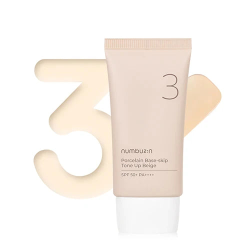 numbuzin No.3 Porcelain Base-skip Tone Up Beige SPF50+ PA++++ 50ml