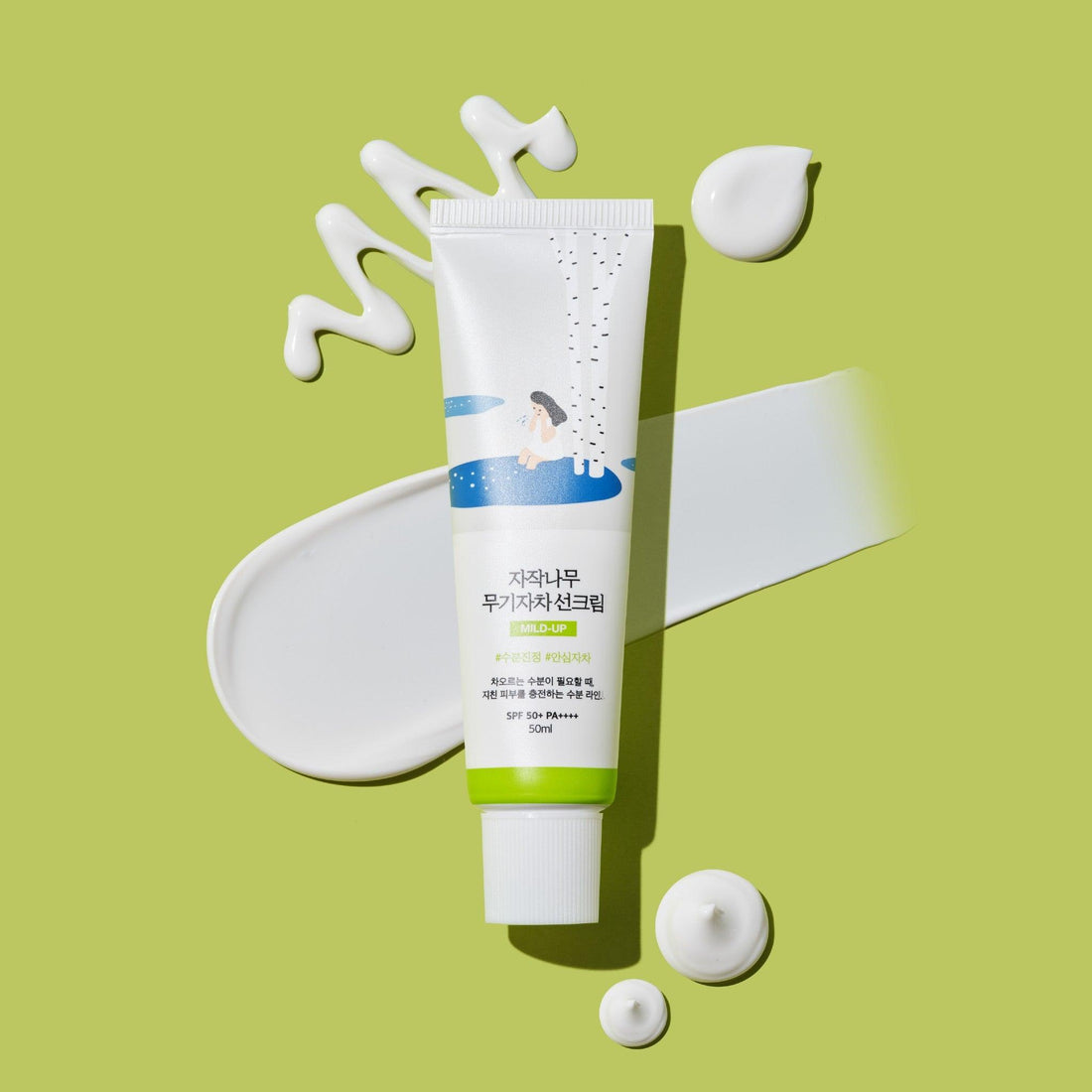 Round Lab Birch Moisturizing Mild-Up Sunscreen 50Ml (Spf 50+ Pa++++) โ beauty & skincare essential for daily radiance