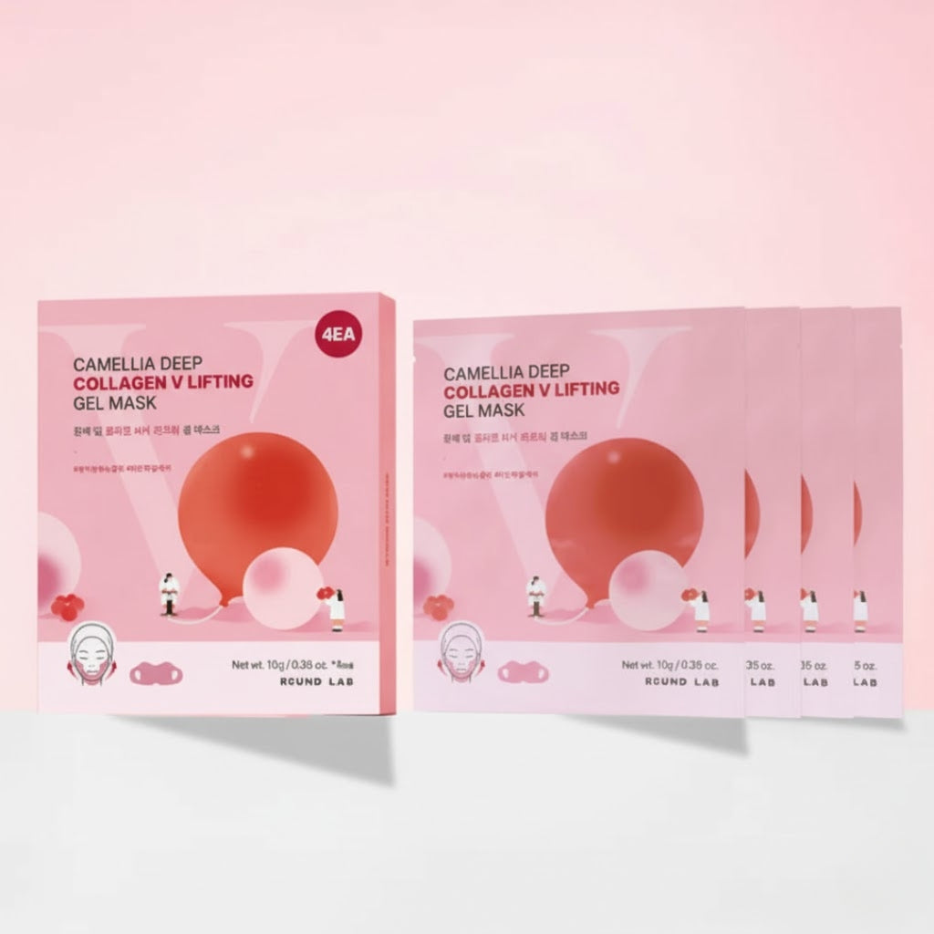 Round Lab Camellia Deep Collagen Firming Gel Mask Sheet 10G X 4Ea – beauty & skincare essential for daily radiance