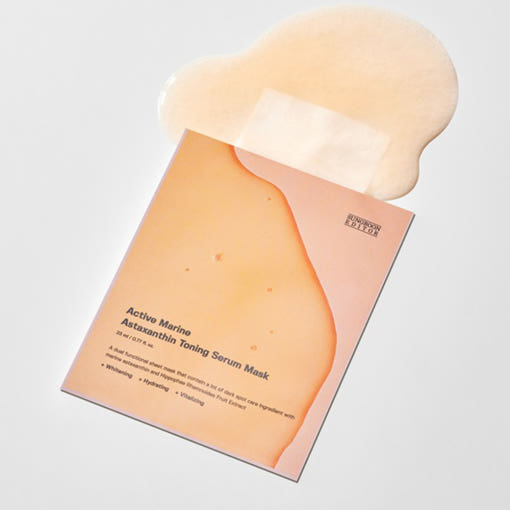 SUNGBOON EDITOR Active Marine Astaxanthin Toning Serum Mask 23ml X 10ea - All Day Pretty Facial Mask SUNGBOON EDITOR