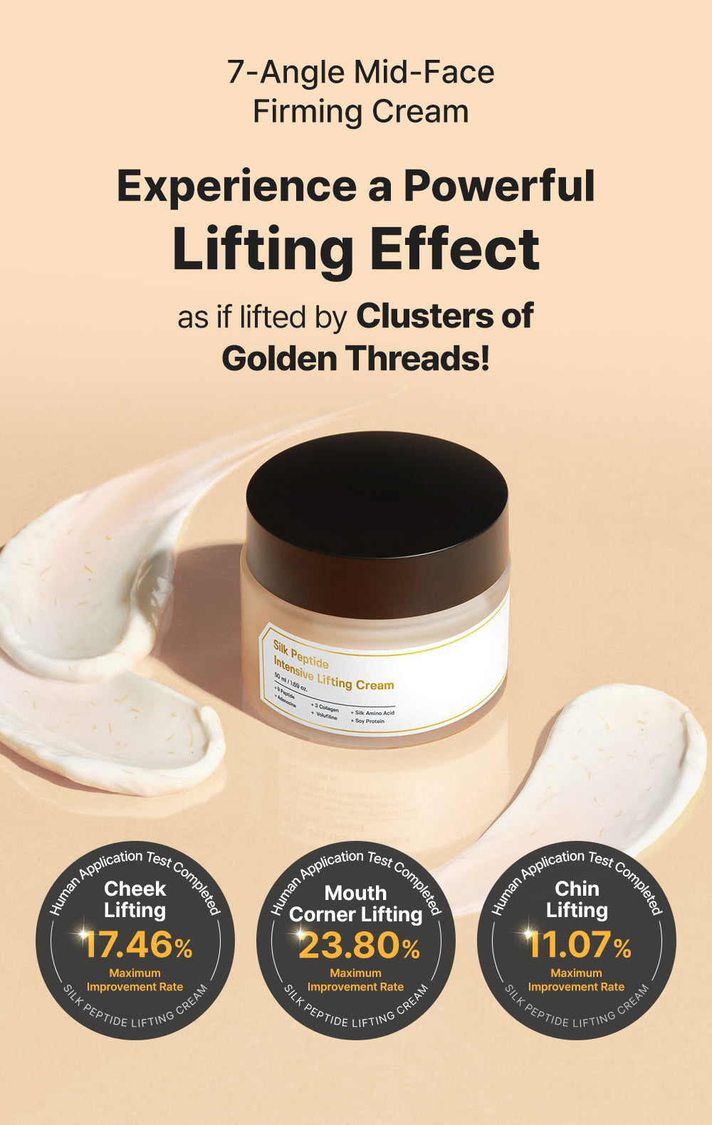 SUNGBOON EDITOR Silk Peptide Intensive Lifting Cream 50ml - All Day Pretty Cream SUNGBOON EDITOR