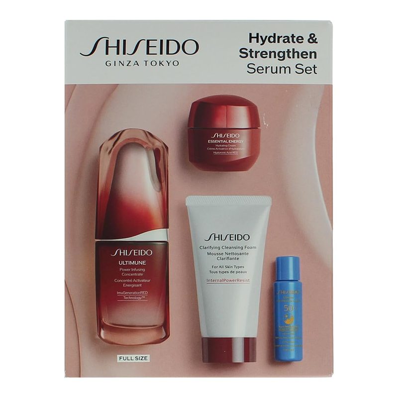 Shiseido Ultimune Hydrates &amp; Strenghten Serum Gift Set 4 Pieces