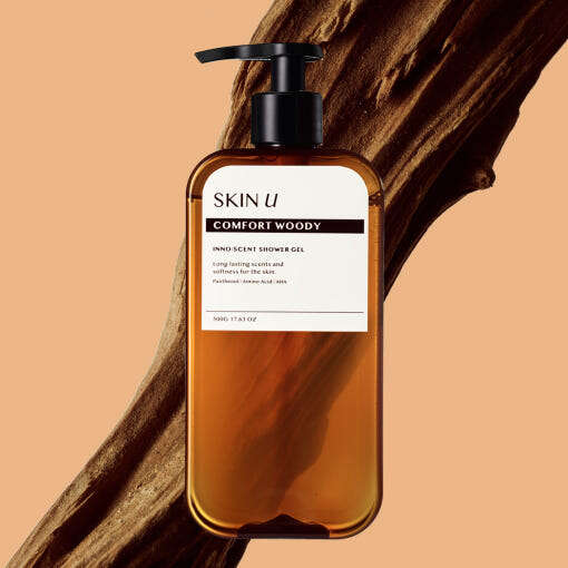Skin U Inno:scent Shower Gel 500g #Comfort Woody - All Day Pretty Korean Beauty Skin u