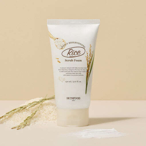 Skinfood-Rice-Daily-Brightening-Scrub-Foam-150Ml โ beauty & skincare essential for daily radiance