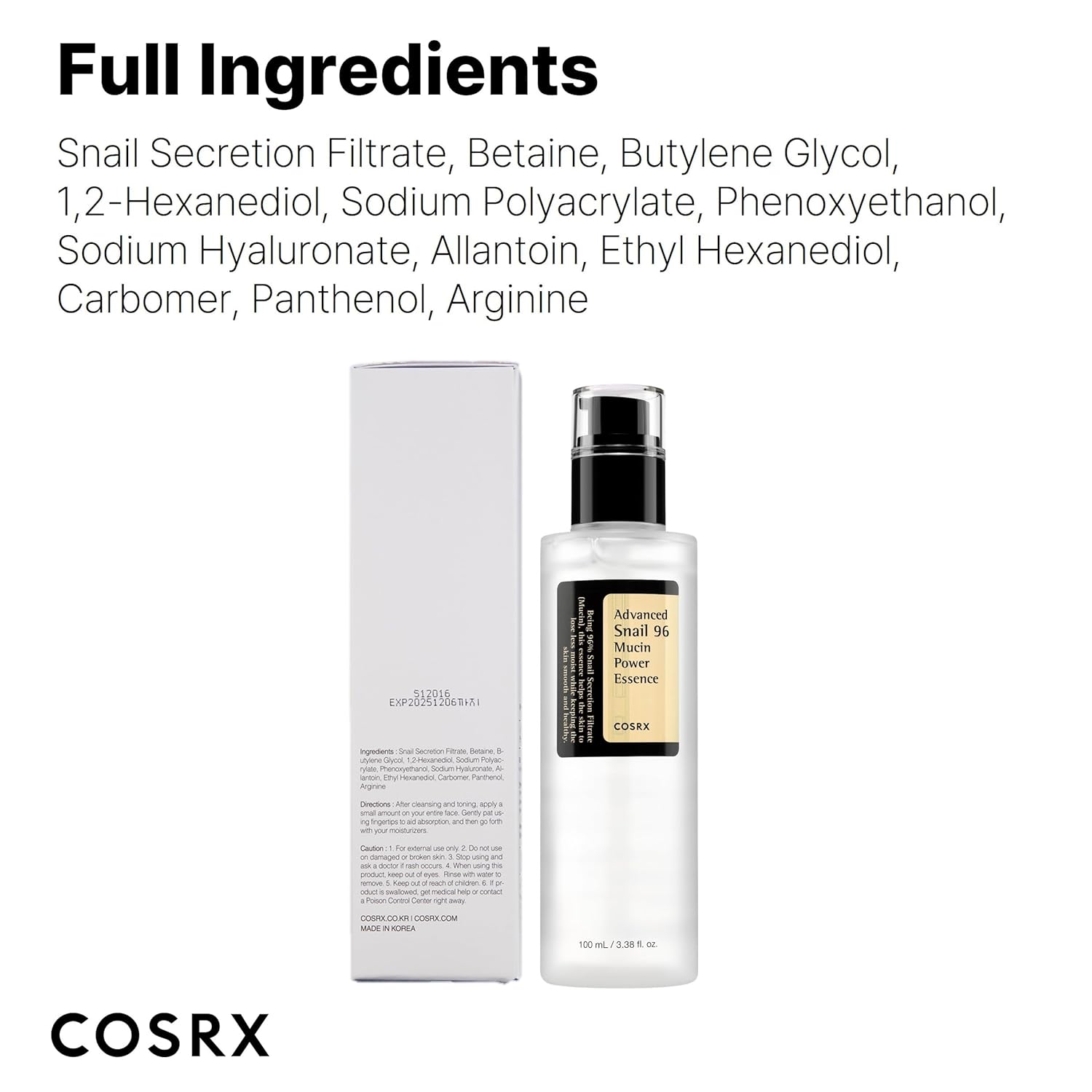Snail 96 Mucin Power Essence COSRX 100ml